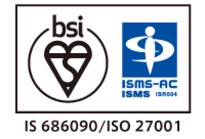 IS 686090の認証マークとISO 27001の認証マーク
